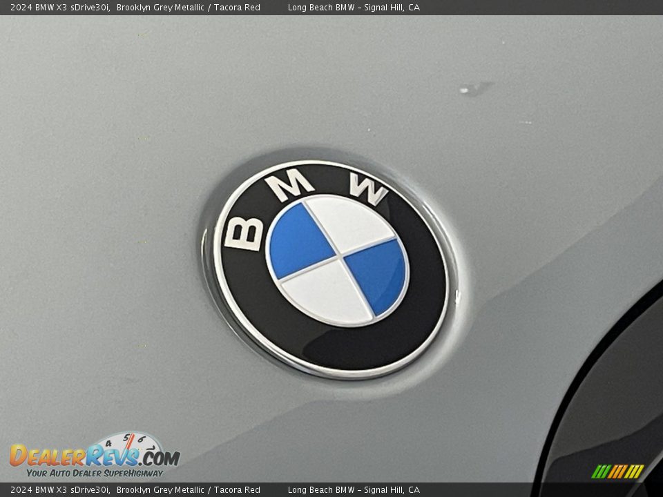 2024 BMW X3 sDrive30i Brooklyn Grey Metallic / Tacora Red Photo #5