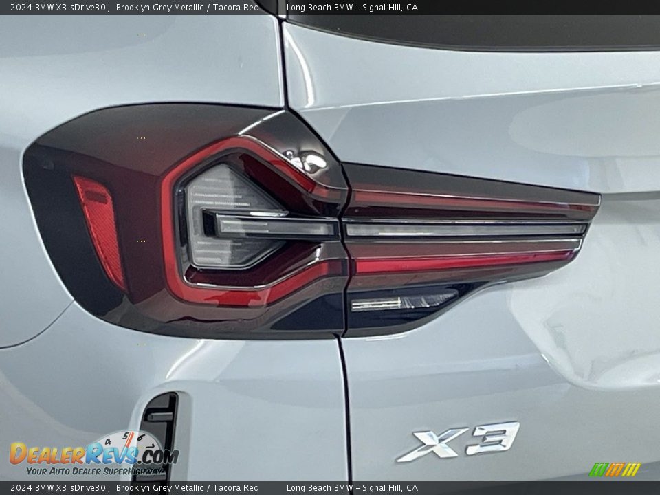 2024 BMW X3 sDrive30i Brooklyn Grey Metallic / Tacora Red Photo #6