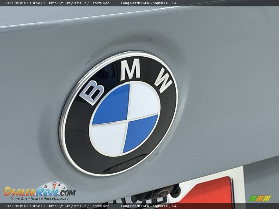 2024 BMW X3 sDrive30i Brooklyn Grey Metallic / Tacora Red Photo #7