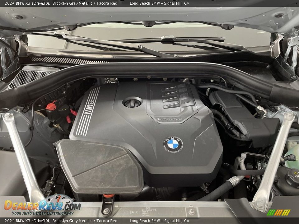 2024 BMW X3 sDrive30i Brooklyn Grey Metallic / Tacora Red Photo #9