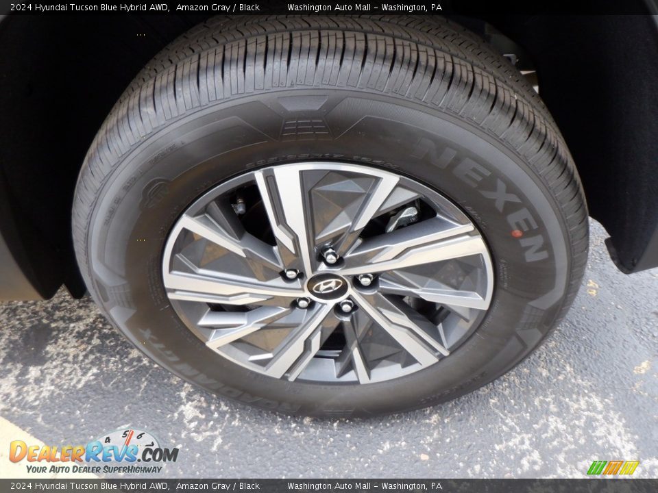 2024 Hyundai Tucson Blue Hybrid AWD Amazon Gray / Black Photo #5