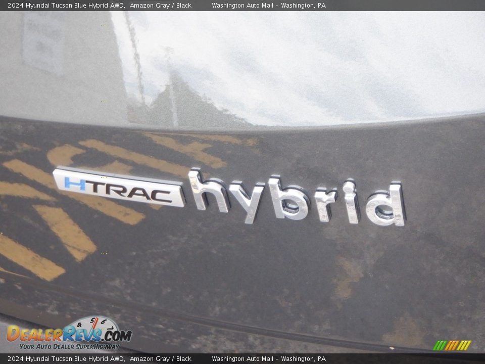 2024 Hyundai Tucson Blue Hybrid AWD Amazon Gray / Black Photo #7