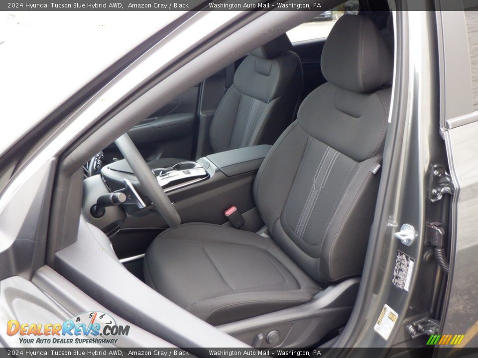 2024 Hyundai Tucson Blue Hybrid AWD Amazon Gray / Black Photo #11