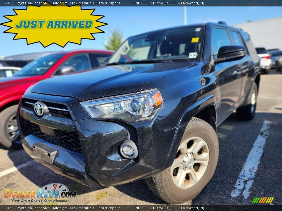 2021 Toyota 4Runner SR5 Midnight Black Metallic / Black/Graphite Photo #1