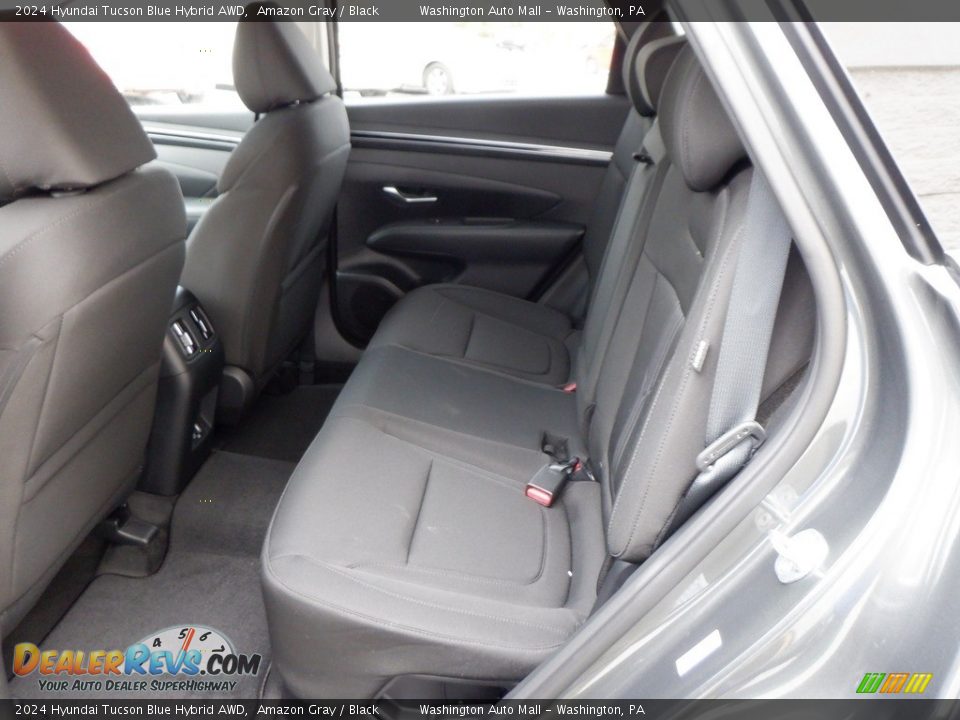 2024 Hyundai Tucson Blue Hybrid AWD Amazon Gray / Black Photo #28
