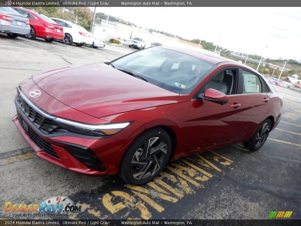 2024 Hyundai Elantra Limited Ultimate Red / Light Gray Photo #6