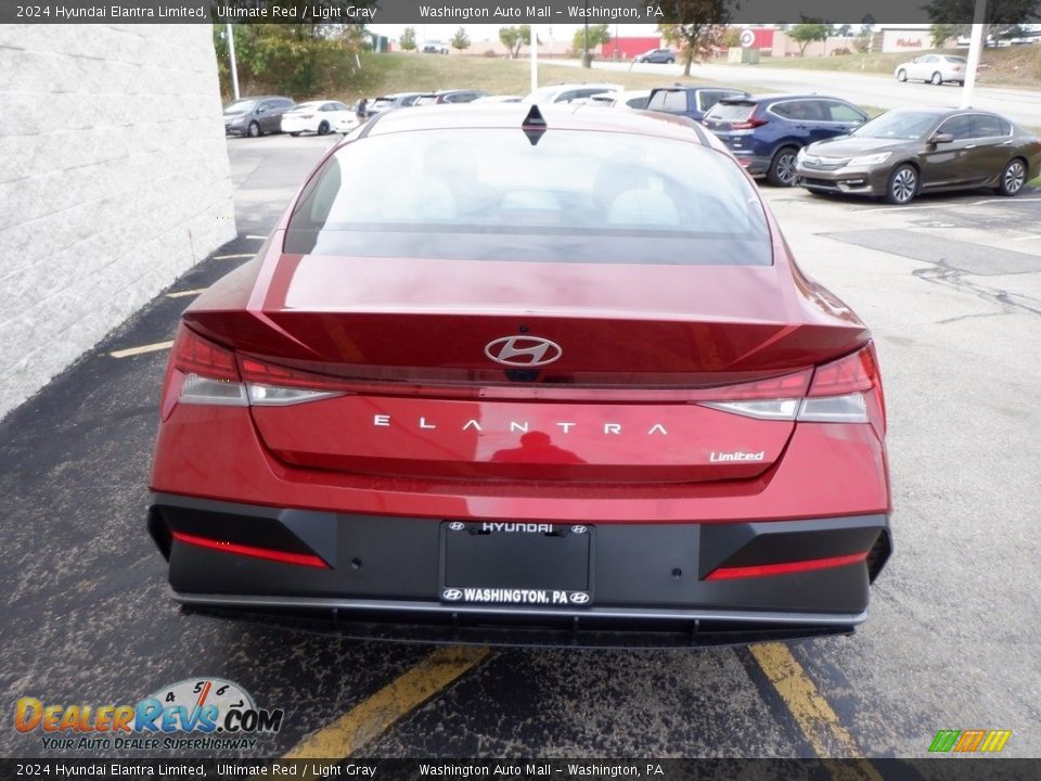 2024 Hyundai Elantra Limited Ultimate Red / Light Gray Photo #7