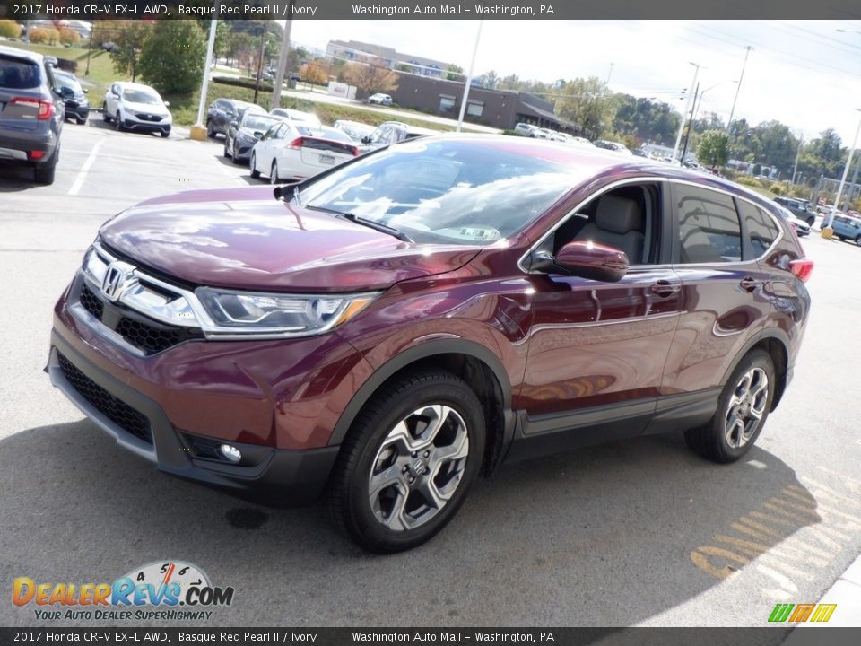 2017 Honda CR-V EX-L AWD Basque Red Pearl II / Ivory Photo #12