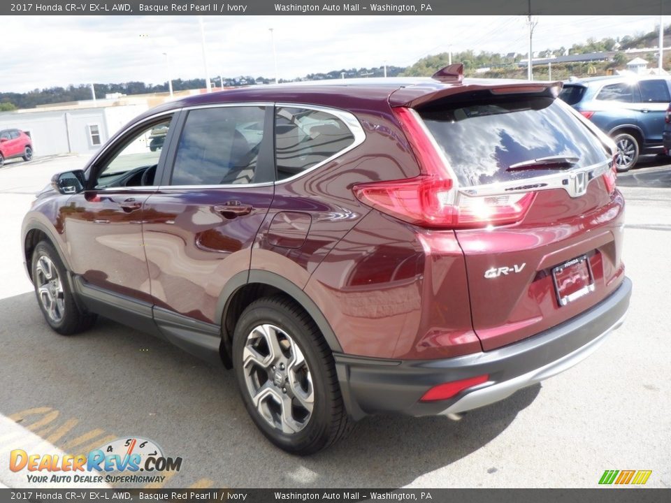 2017 Honda CR-V EX-L AWD Basque Red Pearl II / Ivory Photo #15