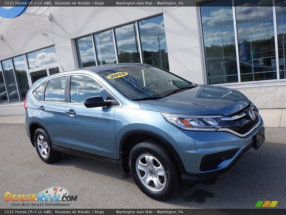 2015 Honda CR-V LX AWD Mountain Air Metallic / Beige Photo #1