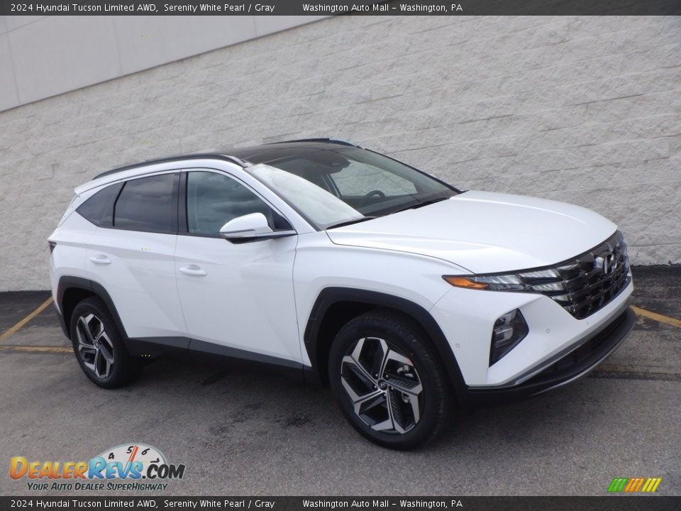 2024 Hyundai Tucson Limited AWD Serenity White Pearl / Gray Photo #1