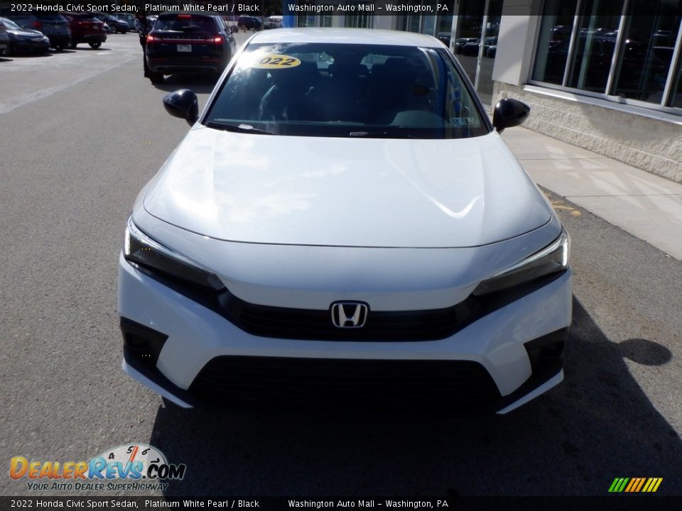 2022 Honda Civic Sport Sedan Platinum White Pearl / Black Photo #4