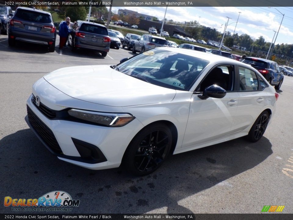 2022 Honda Civic Sport Sedan Platinum White Pearl / Black Photo #5