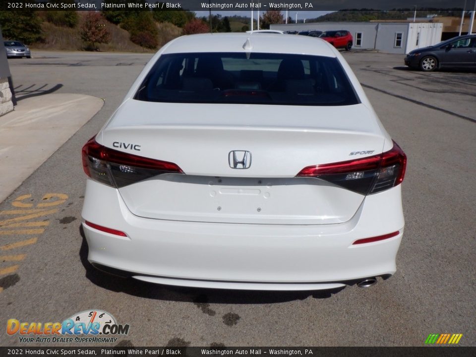 2022 Honda Civic Sport Sedan Platinum White Pearl / Black Photo #8