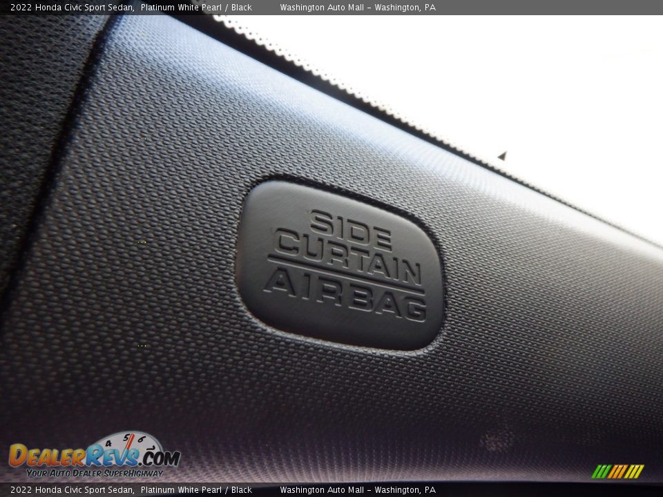 2022 Honda Civic Sport Sedan Platinum White Pearl / Black Photo #15
