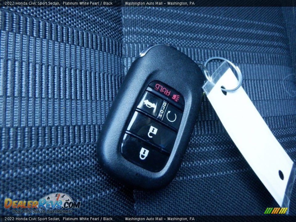 2022 Honda Civic Sport Sedan Platinum White Pearl / Black Photo #25