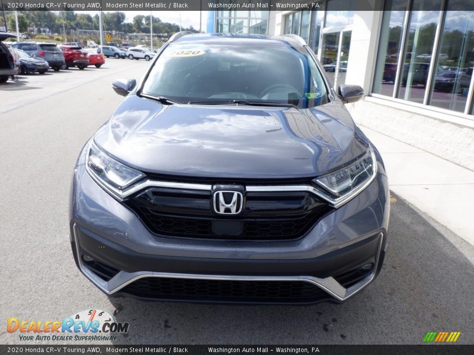 2020 Honda CR-V Touring AWD Modern Steel Metallic / Black Photo #13