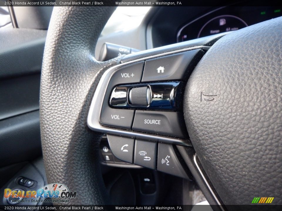 2020 Honda Accord LX Sedan Crystal Black Pearl / Black Photo #6