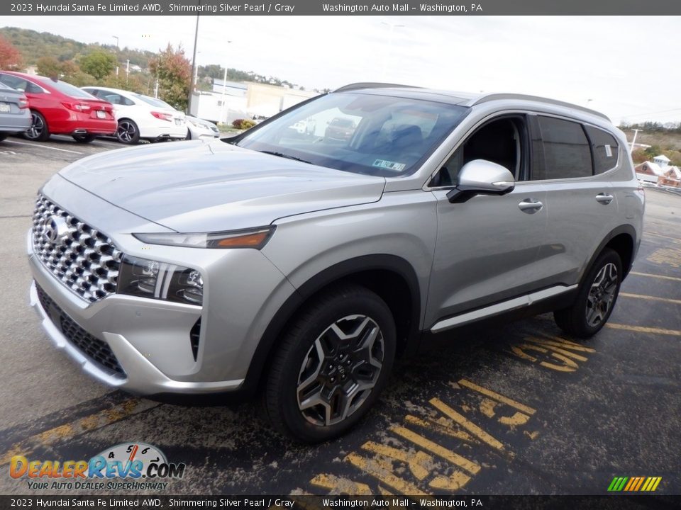 2023 Hyundai Santa Fe Limited AWD Shimmering Silver Pearl / Gray Photo #4