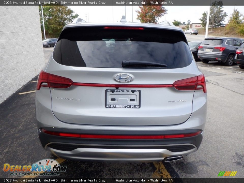 2023 Hyundai Santa Fe Limited AWD Shimmering Silver Pearl / Gray Photo #5