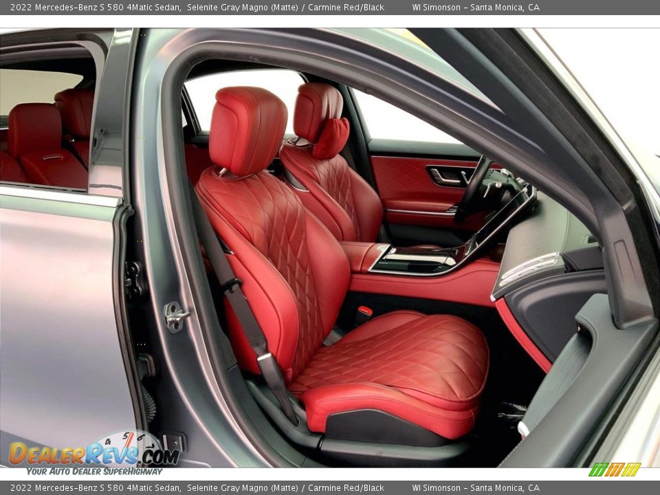 Carmine Red/Black Interior - 2022 Mercedes-Benz S 580 4Matic Sedan Photo #6