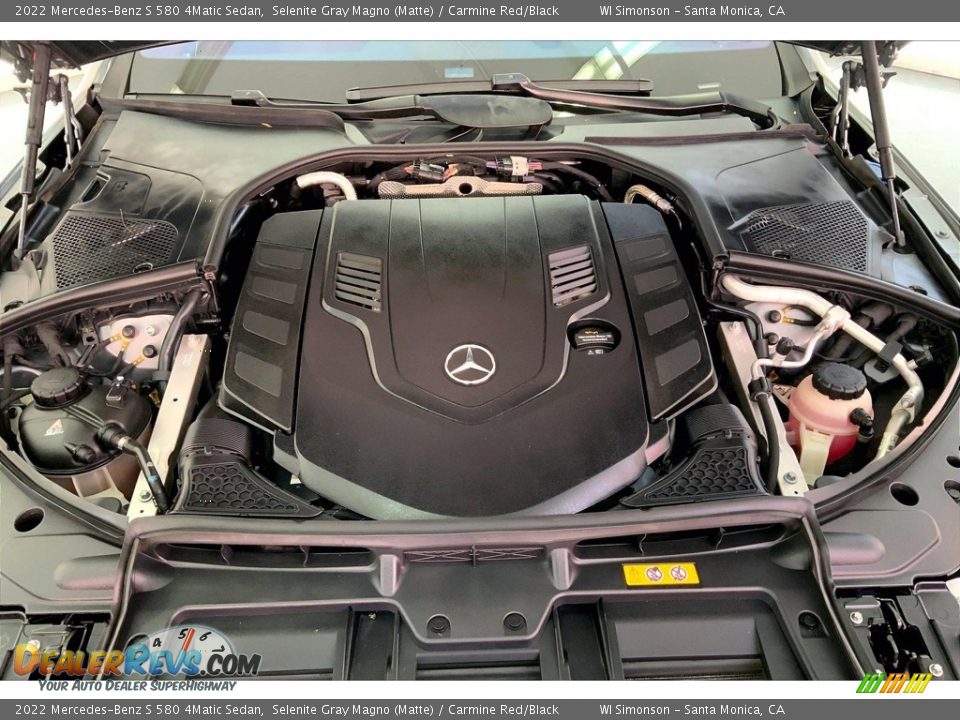 2022 Mercedes-Benz S 580 4Matic Sedan 4.0 Liter DI biturbo DOHC 32-Valve VVT V8 Engine Photo #9