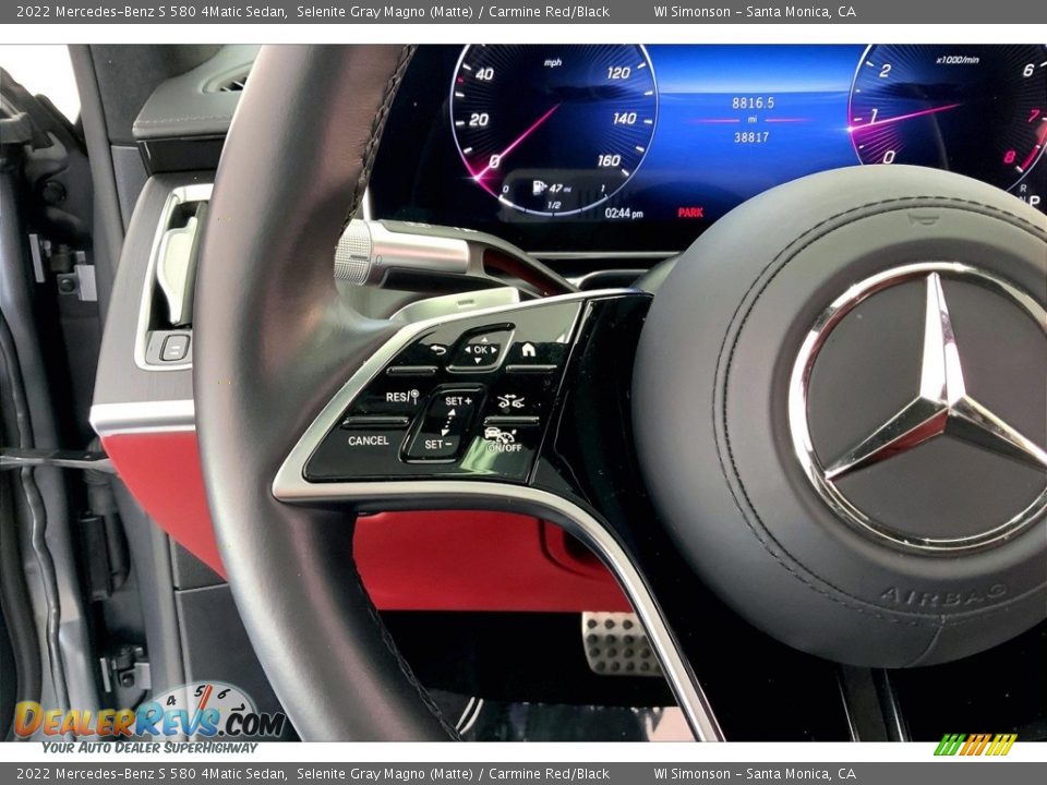 2022 Mercedes-Benz S 580 4Matic Sedan Steering Wheel Photo #21