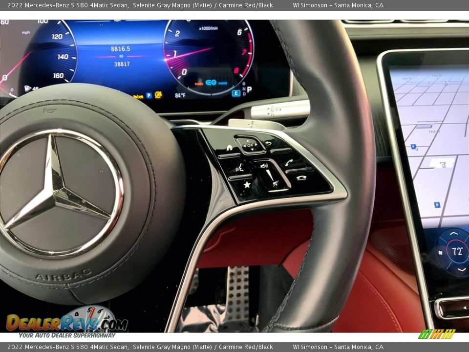 2022 Mercedes-Benz S 580 4Matic Sedan Steering Wheel Photo #22