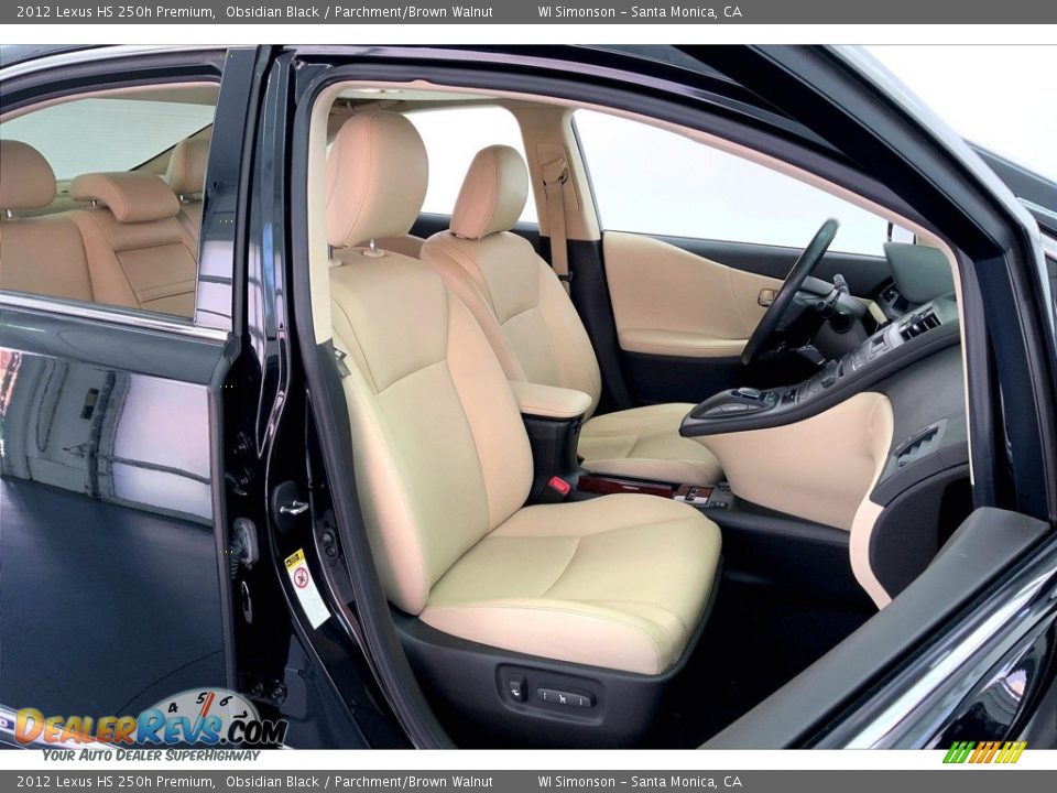 Parchment/Brown Walnut Interior - 2012 Lexus HS 250h Premium Photo #6