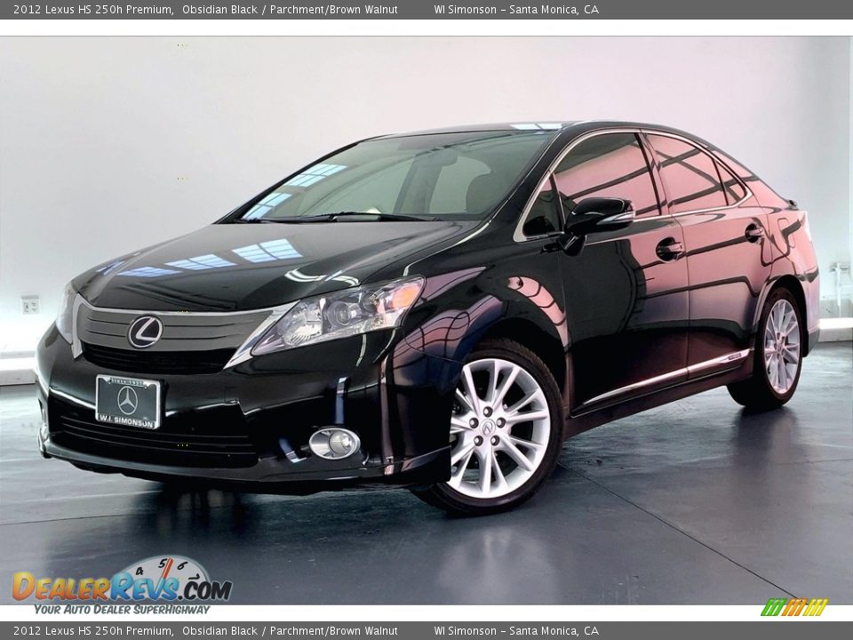 Obsidian Black 2012 Lexus HS 250h Premium Photo #12