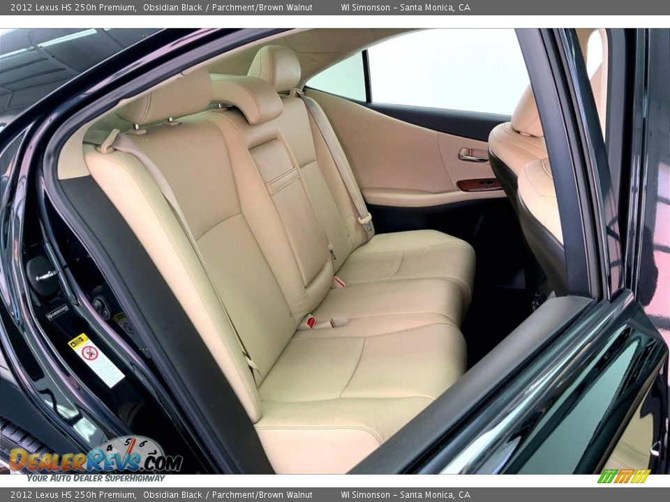 Rear Seat of 2012 Lexus HS 250h Premium Photo #19