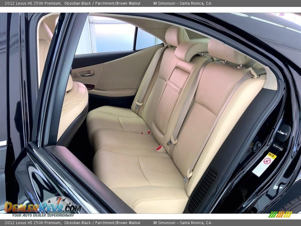 Rear Seat of 2012 Lexus HS 250h Premium Photo #20