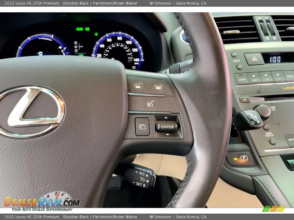 2012 Lexus HS 250h Premium Steering Wheel Photo #22