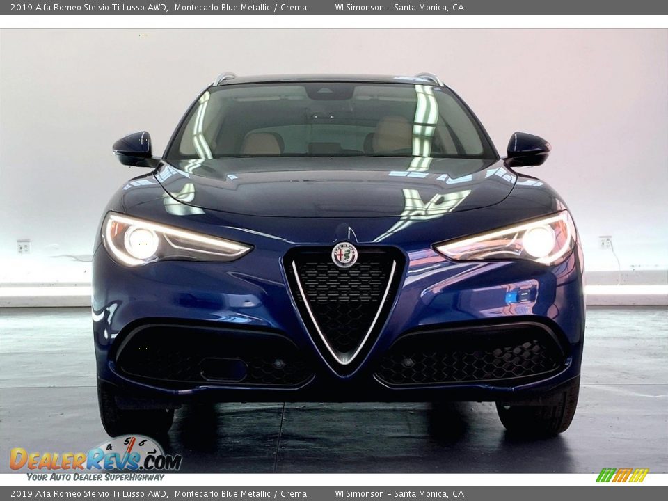 Montecarlo Blue Metallic 2019 Alfa Romeo Stelvio Ti Lusso AWD Photo #2