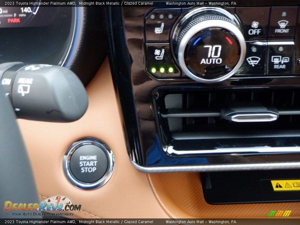 Controls of 2023 Toyota Highlander Platinum AWD Photo #18
