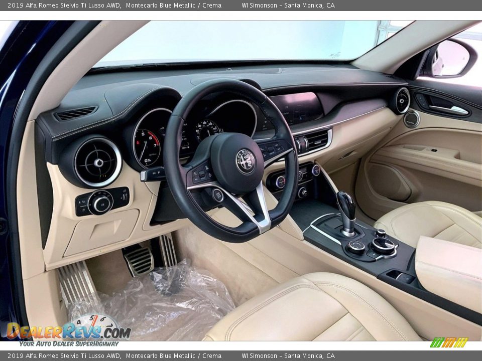 Crema Interior - 2019 Alfa Romeo Stelvio Ti Lusso AWD Photo #14