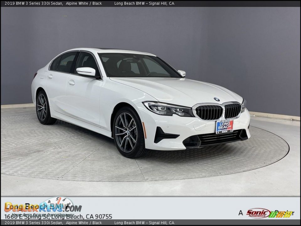 2019 BMW 3 Series 330i Sedan Alpine White / Black Photo #1