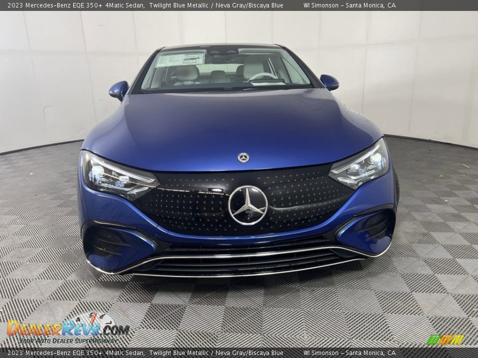 2023 Mercedes-Benz EQE 350+ 4Matic Sedan Twilight Blue Metallic / Neva Gray/Biscaya Blue Photo #2
