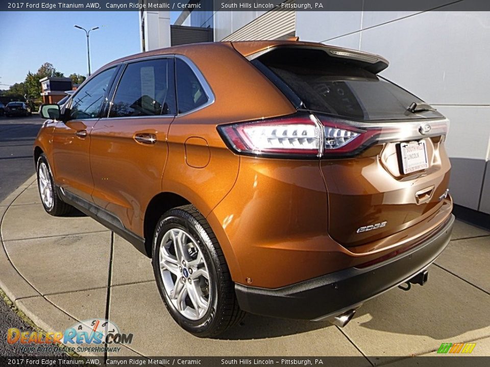 2017 Ford Edge Titanium AWD Canyon Ridge Metallic / Ceramic Photo #3