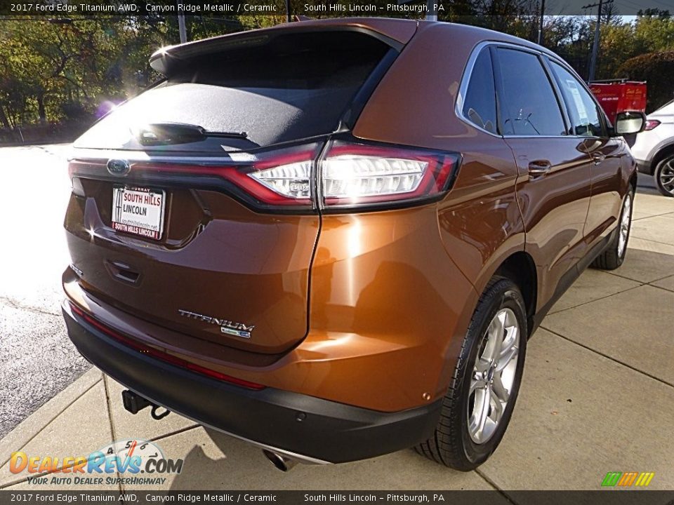 Canyon Ridge Metallic 2017 Ford Edge Titanium AWD Photo #6