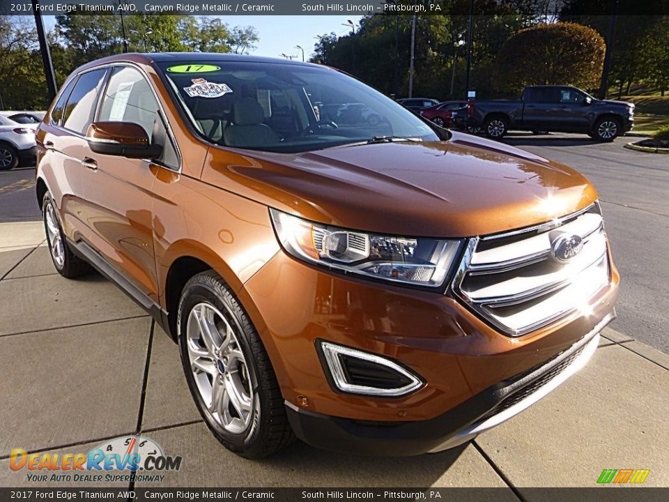 Canyon Ridge Metallic 2017 Ford Edge Titanium AWD Photo #8