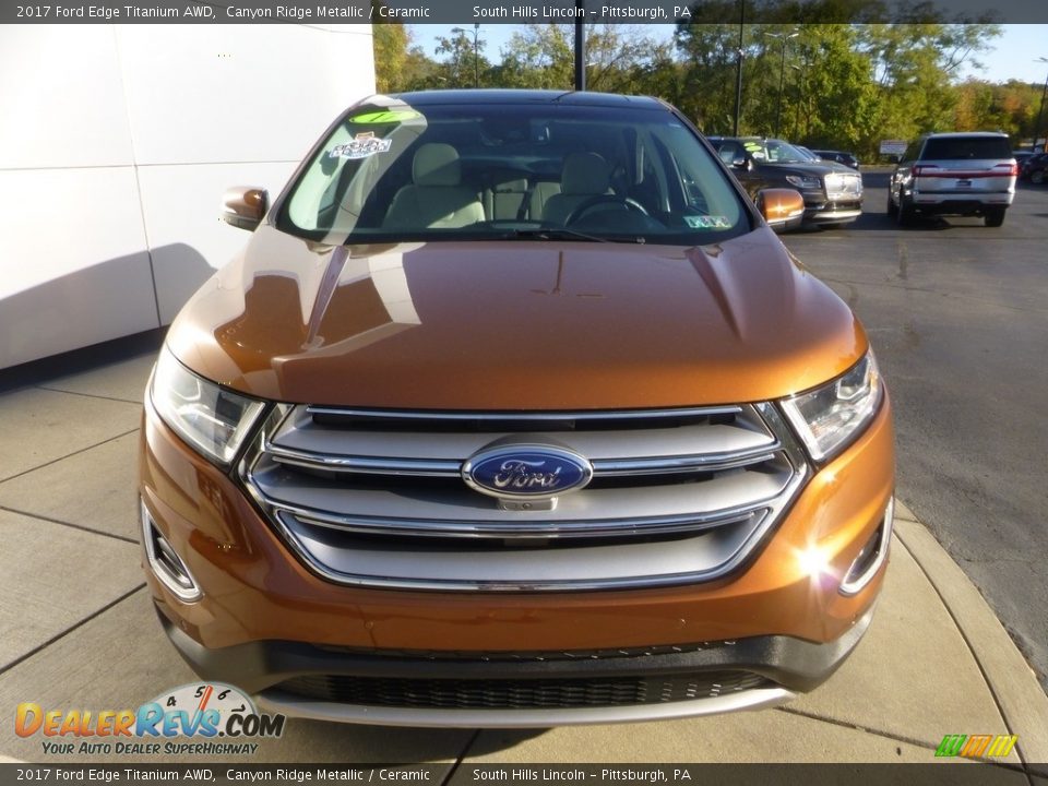 2017 Ford Edge Titanium AWD Canyon Ridge Metallic / Ceramic Photo #9