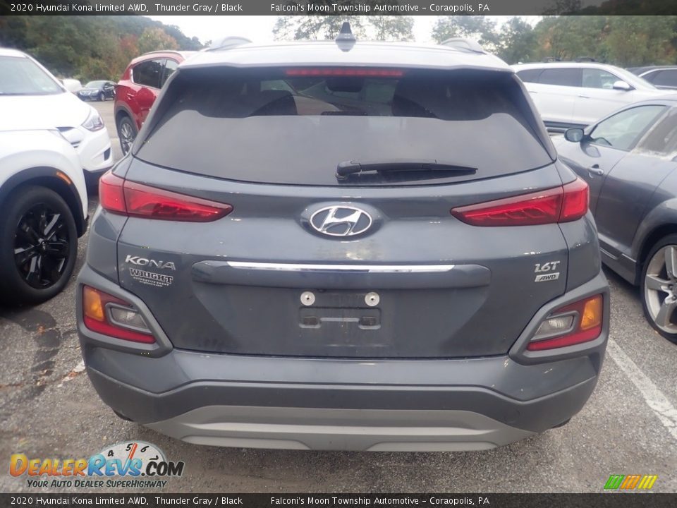 Thunder Gray 2020 Hyundai Kona Limited AWD Photo #3