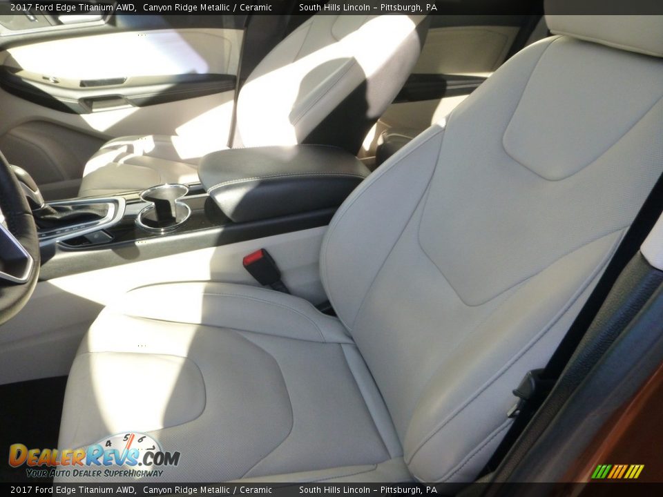 Front Seat of 2017 Ford Edge Titanium AWD Photo #15