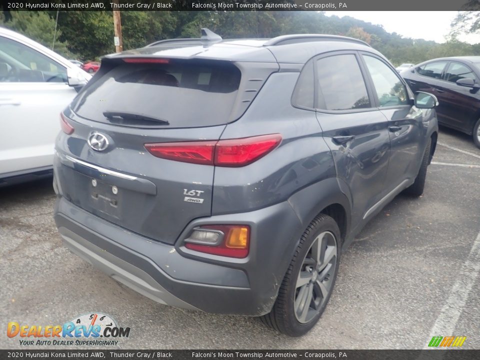 2020 Hyundai Kona Limited AWD Thunder Gray / Black Photo #4