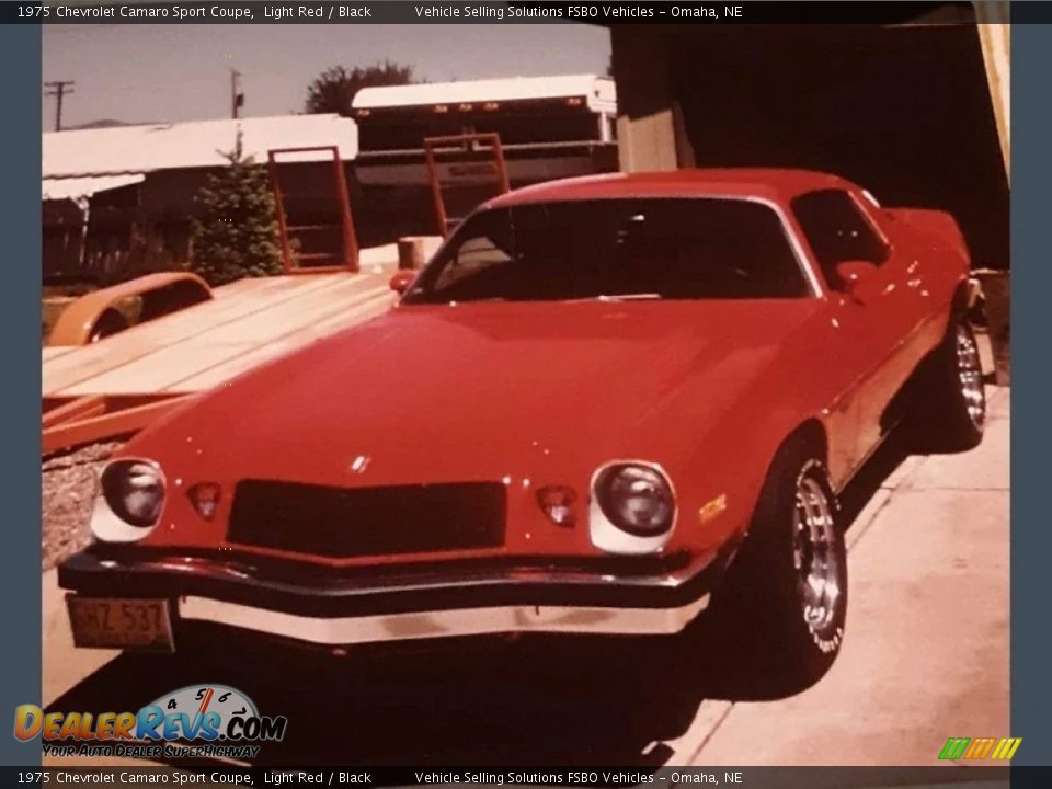 1975 Chevrolet Camaro Sport Coupe Light Red / Black Photo #13