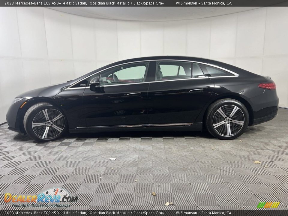 Obsidian Black Metallic 2023 Mercedes-Benz EQS 450+ 4Matic Sedan Photo #4