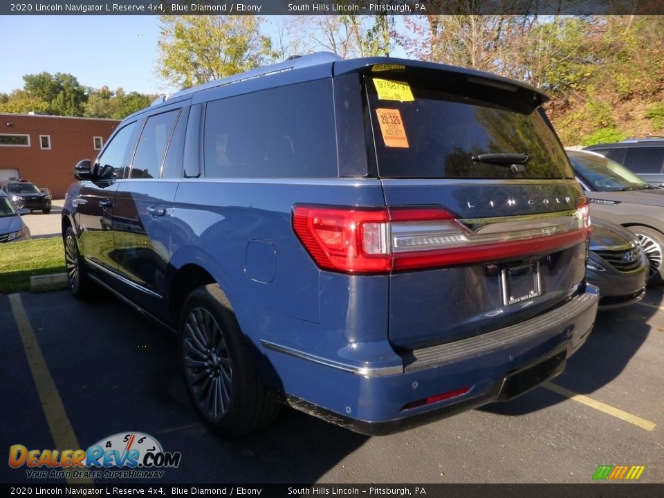 2020 Lincoln Navigator L Reserve 4x4 Blue Diamond / Ebony Photo #2