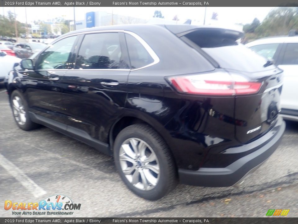 2019 Ford Edge Titanium AWD Agate Black / Ebony Photo #2