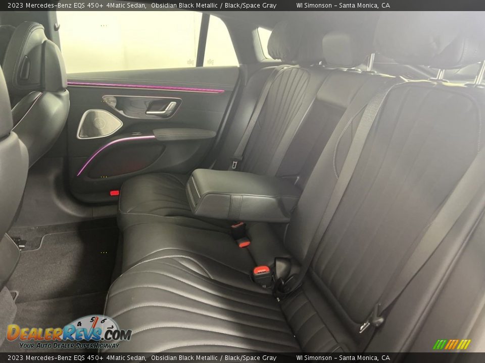 Rear Seat of 2023 Mercedes-Benz EQS 450+ 4Matic Sedan Photo #15